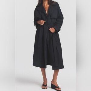 New SKIMS Boyfriend Fleece Trench Coat, NWT, Sz. Small